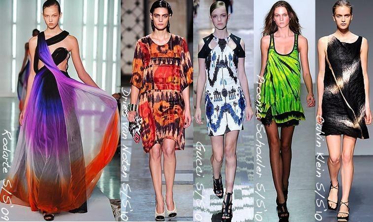 Một loạt thiết kế với những màu sắc đan xen đủ sắc độ “làm mưa làm gió” trên các sàn catwalk lớn nhỏ